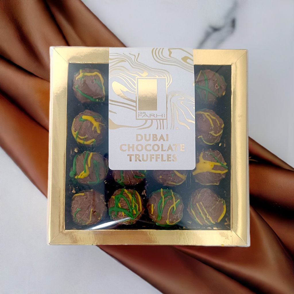 Dubai Chocolate Truffles in Luxury Gift Box, 144g